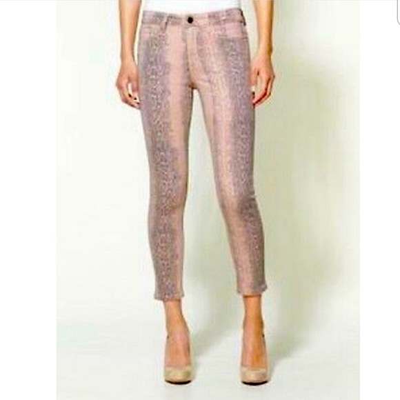 Joe's Jeans Denim - Joe’s Jeans High Water Orange Snake Skinny Ankle Denim Pants